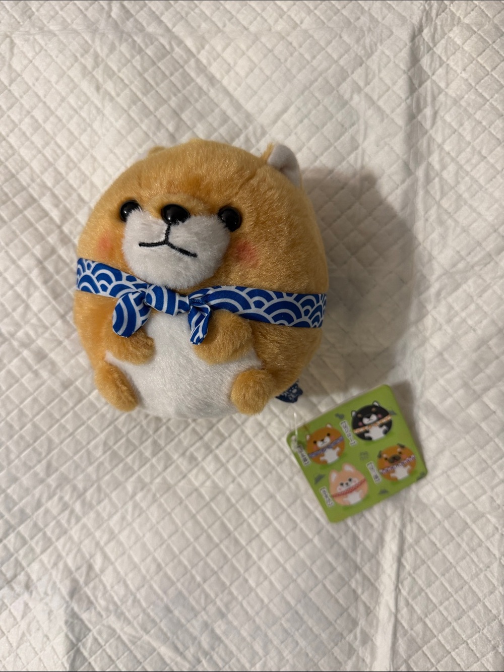 Mini dog plush toy round